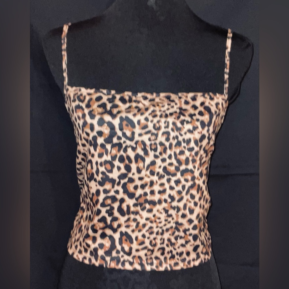 SHEIN Leopard Print Crop Top NWOT